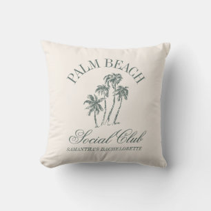 Coussin Club Social de Fête de Fiançailles Retro Luxe