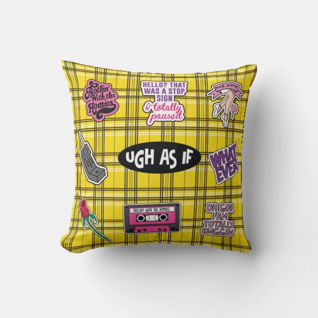 Coussin Clueless s'est inspiré comme si le papier de soiré (Recto)