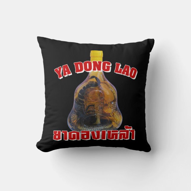 Coussin Cobra Snake Vs Scorpion Whiskey ... Yadong Lao (Recto)