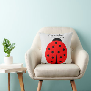 Coussin Coccinelle Design Personnalisé