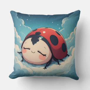 Coussin Coccinelle Douce Nuit Étoilée Décoration Douce pou