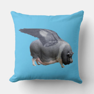 Coussin cochon volant