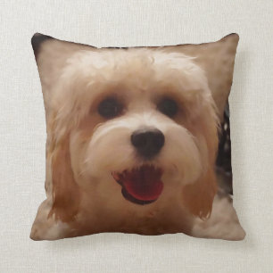 Coussin Cockapoo de sourire