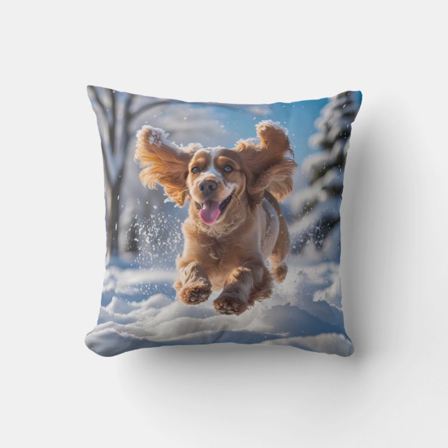 Coussin Cocker Spaniel Élégant Jeu d'oreiller (Recto)
