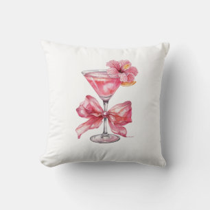 Coussin Cocktail rose Décor