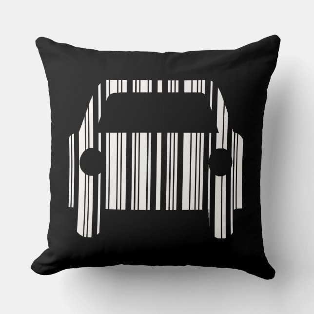 Coussin CODE BARRE VOITURE Automobile Code-barres Motif De (Recto)