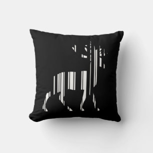 Coussin Code-barres CERF Motif de code-barres de cerf Desi