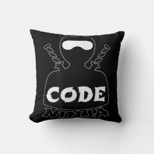 Coussin Code Ninja Computer Coding Engineer Funny Lovers