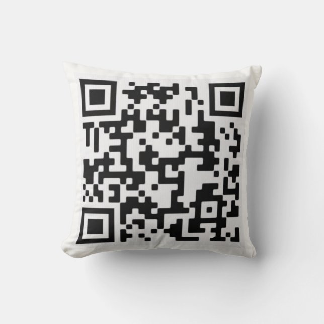 Coussin Code QR sur un (Recto)