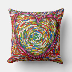 Coussin Coeur Abstrait Sprinkles Arte Amour