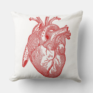 Coussin Coeur Anatomique Rouge