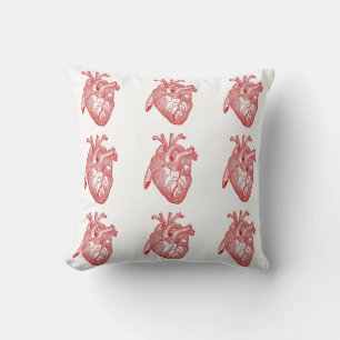Coussin Coeur Anatomique Rouge