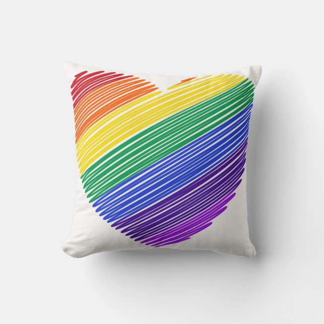 Coussin Cœur Coloré (Recto)
