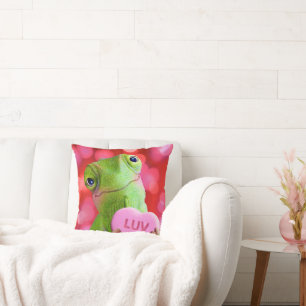 Coussin Cœur de Caméléon (Amour de toi)