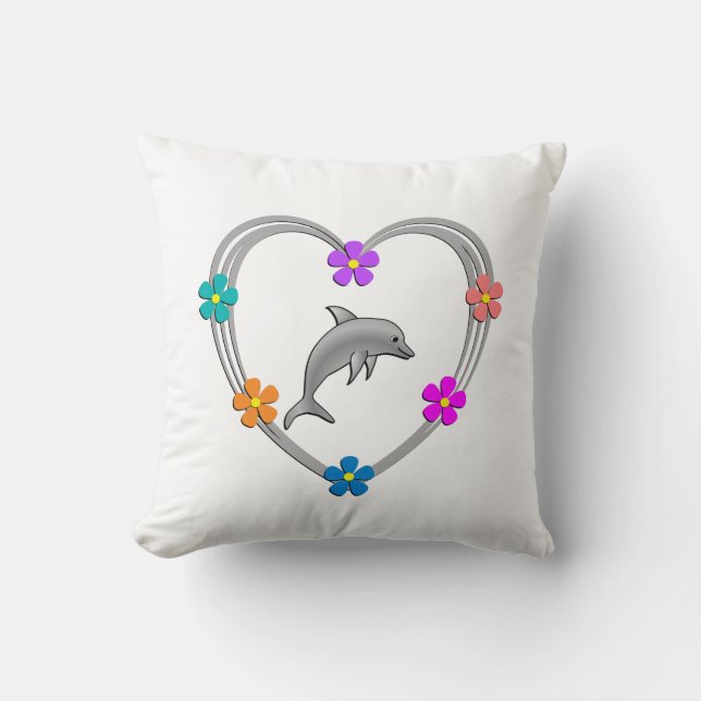 Coussin Coeur de dauphin (Recto)