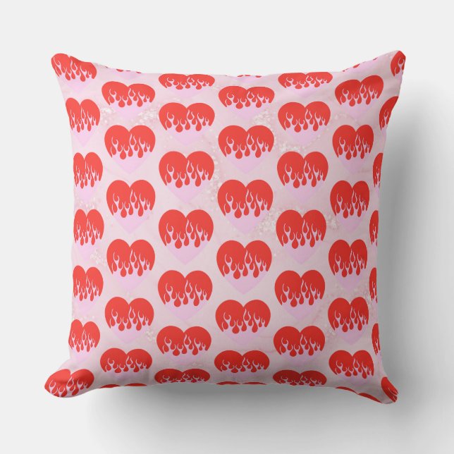 Coussin Cœur de feu (Recto)