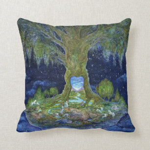 Coussin Coeur du carreau d'arbre