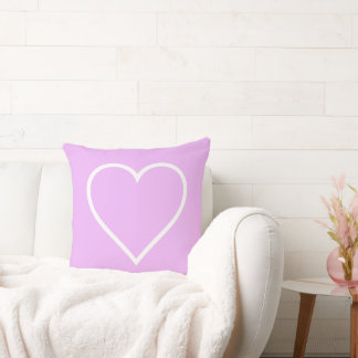 Coussin Coeur rose