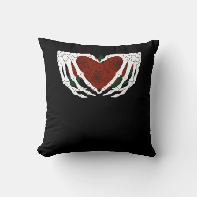 Coussin Coeur squelettique (Recto)