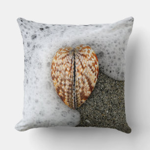 Coussin Coeur sur la plage