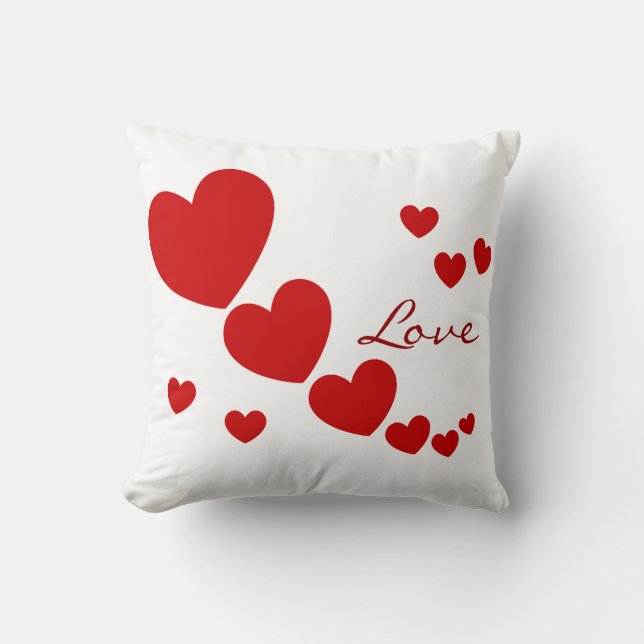 Coussin Coeurs d'amour (Recto)