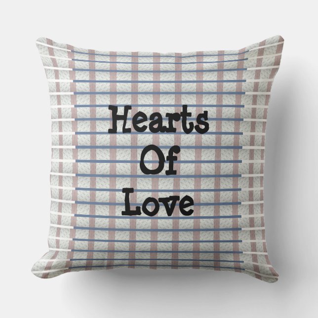 Coussin Coeurs d'amour deux (Recto)