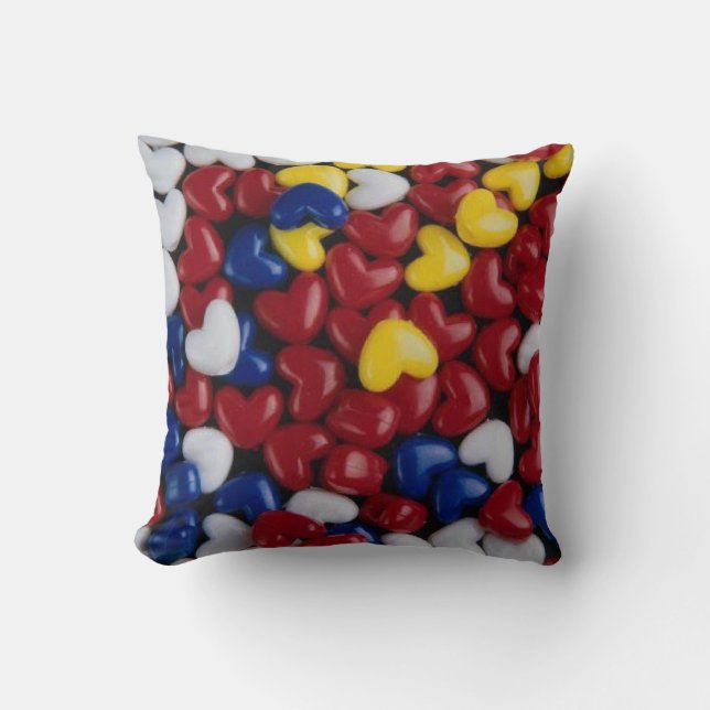 Coussin Coeurs de bonbons (Recto)