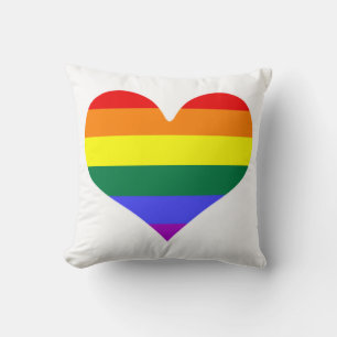 Coussin Coeurs des couleurs LGBT