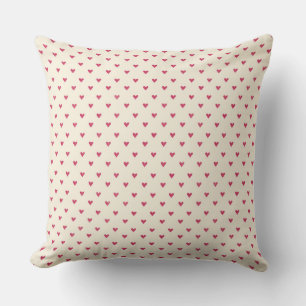 Coussin Coeurs minuscules Petit Coeur Rouge Point Imprimer