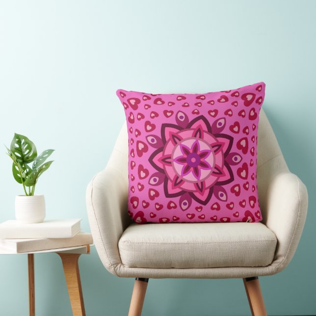 COUSSIN COEURS POUR PETITE AMIE, PETIT AMI, MARI, FEMME, (Chaise)