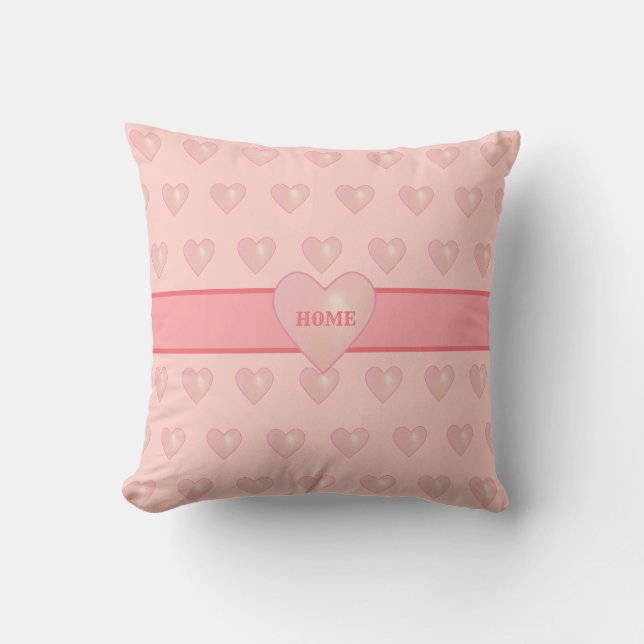 Coussin Coeurs roses (Recto)