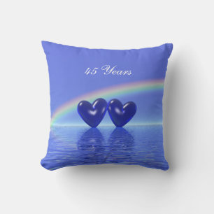 Coussin Coeurs saphirs du 45e anniversaire