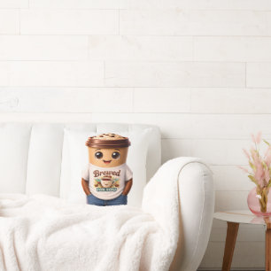 Coussin Coffee Man – Design Amusant pour les Vrais Rois de