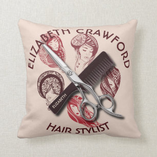 Coussin Coiffeur de coiffeur ou salon de beauté avec le