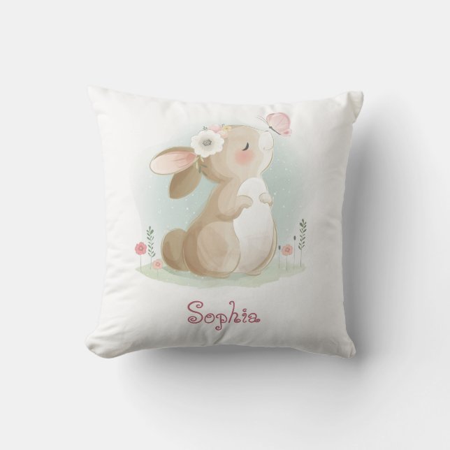 Coussin Coiffure de lapin cadeau Baby shower Jeter oreille (Recto)