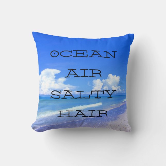 Coussin Coiffure salée Ocean Air (Recto)