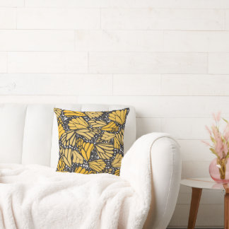 Coussin Cojín estampado mariposa monarca 