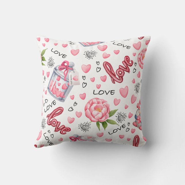Coussin Cojín PINK LOVE (Verso)