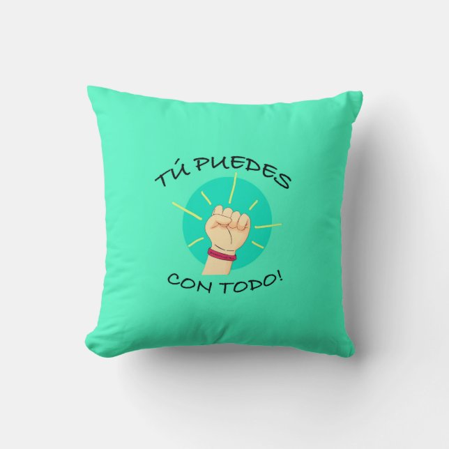 Coussin cojin tu puedes (Recto)