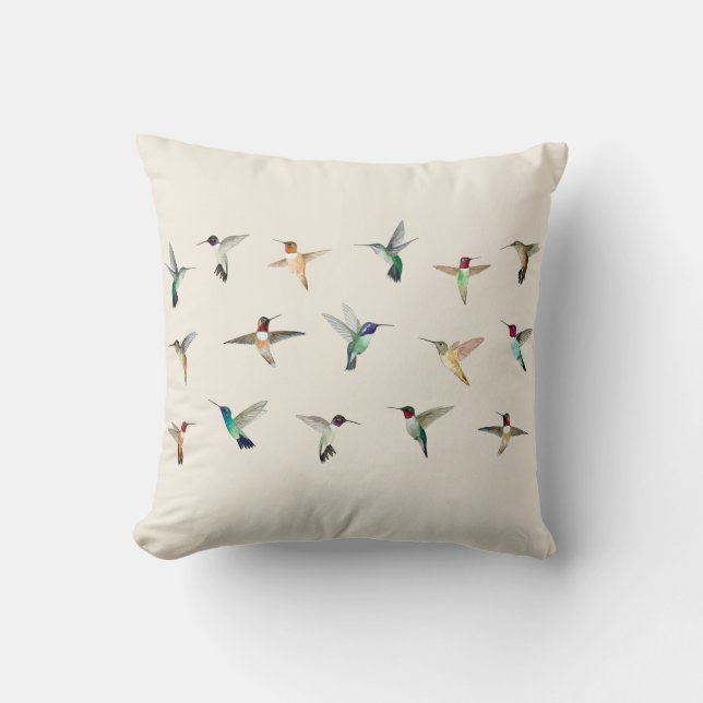 Coussin Colibri d'Amérique du Nord  (Recto)