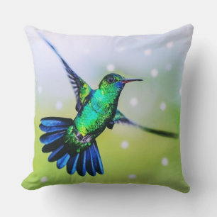 Coussin Colibri magnifique