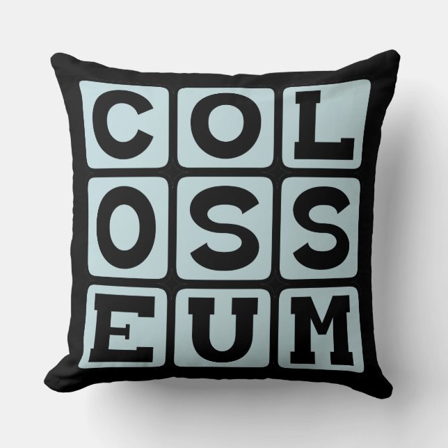 Coussin Colisée, Forum romain (Recto)
