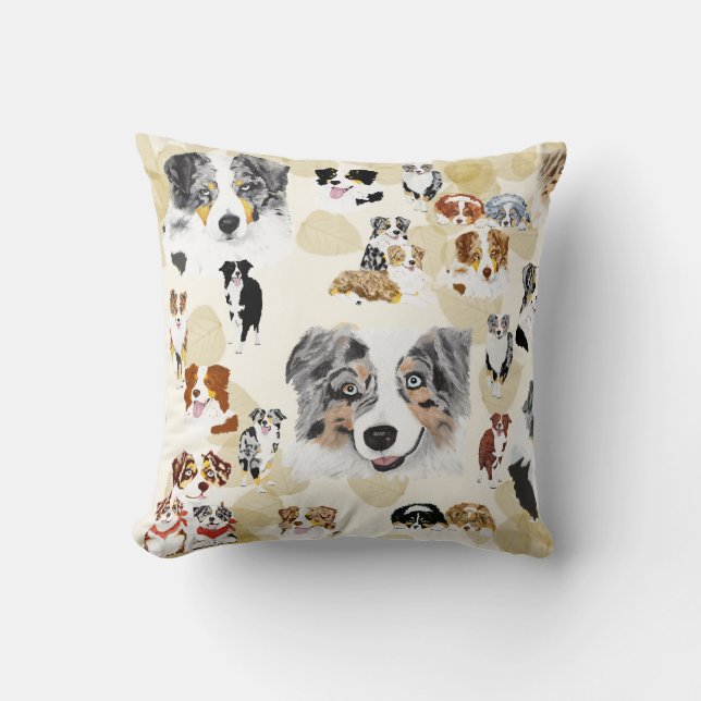 Coussin Collage australien (Recto)