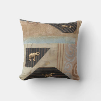 Coussin Collage d'animaux africains
