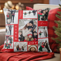Collage de photos rouges Noël