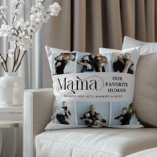 Coussin Collage de photos sentimental Cadeau pour maman