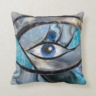 Coussin Collage des textures minérales de l'oreille maléfi