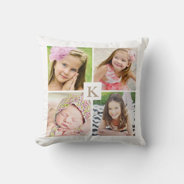 Coussin Collage fait sur commande moderne de photo de (Recto)