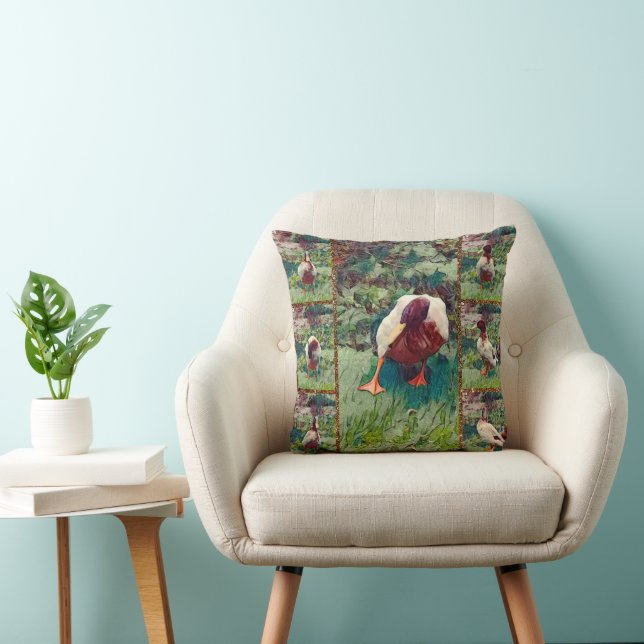 Coussin Collage photo Bored Duck, Cushion (Chaise)