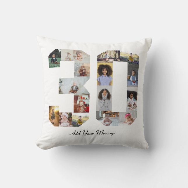 Coussin Collage photo numéro 30 (Recto)